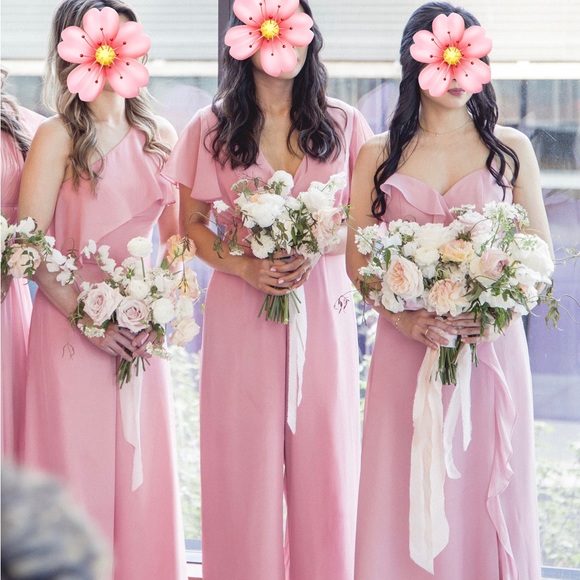 Pink Chiffon Maxi Dress size 2 - Picture 2 of 7